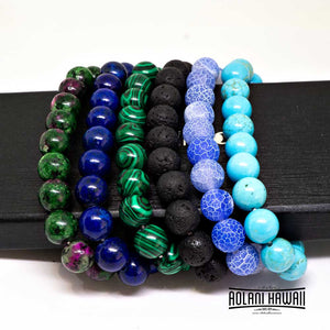 Peacock Stone Beads Bracelet