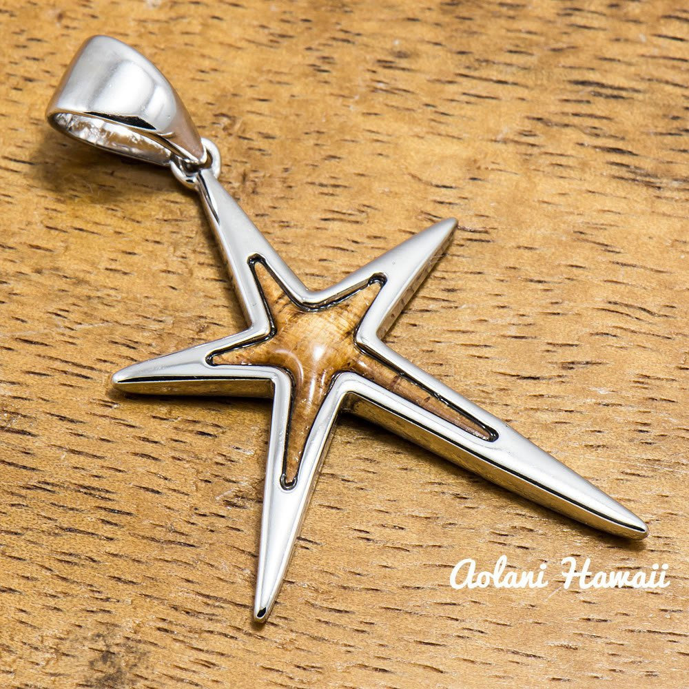 Hoku Starfish Pendant Handmade with 925 Sterling Silver (Free Stainless Chain Included) 19 inch / Small