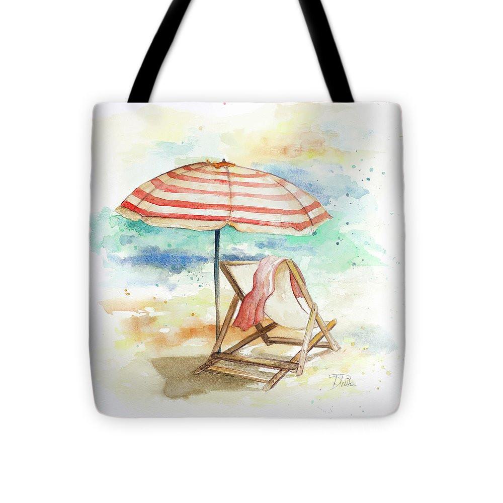 Umbrella On The Beach II Tote Bag
