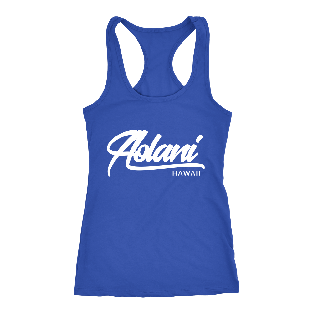Womens Aolani Hawaii Logo Racerback Tank