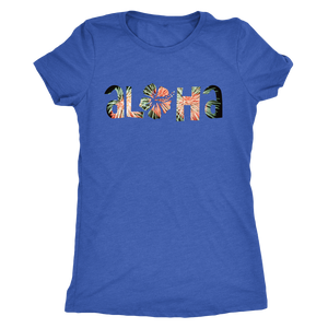 Womens Aloha Fireworks Logo T-shirt