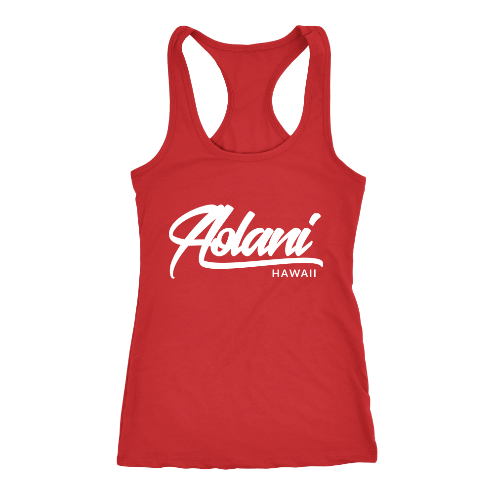 Womens Aolani Hawaii Logo Racerback Tank