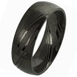 Damascus Black Tungsten Ring