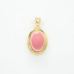 Queen Conch Shell Pendant - Shiny Traditional Cabochon (FREE Stainless Chain Included)