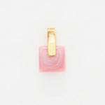 Queen Conch Shell Pendant - Long Bar Square  (FREE Stainless Chain Included)