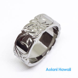 
            
                Load image into Gallery viewer, Black Rhodium Sterling Silver Ring (8mm width)
            
        
