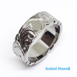 
            
                Load image into Gallery viewer, Black Rhodium Sterling Silver Ring (8mm width)
            
        