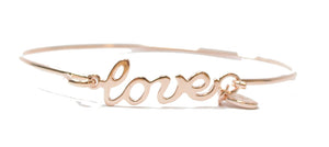 Stainless Steel  "LOVE" Wire Bracelets