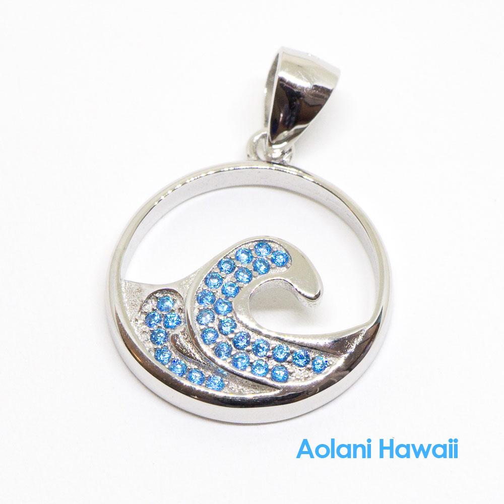 
            
                Load image into Gallery viewer, Ocean Wave Sterling Silver Pendant
            
        
