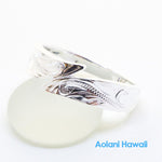 Hawaiian Jewelry Ring Sterling Silver Flat (Leave Shape, Flat style)