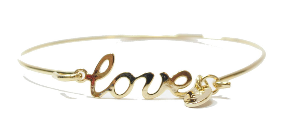 Stainless Steel  "LOVE" Wire Bracelets