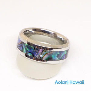 Ablone Stainless Steel Ring (8mm width, Flat style)