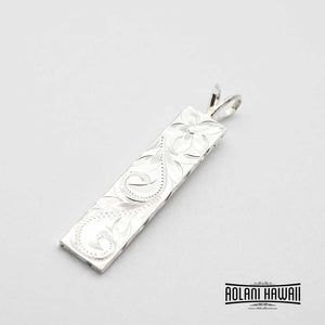 Traditional Hawaiian Hand Engraved Silver Pendant
