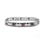 Tungsten Carbide Koa Wood Bracelet - Tungsten Carbide (10mm width)