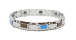 Opal Koa Wood Tungsten Carbide Bracelet (10mm width, 8" inch in length)