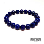 Blue Lapidary Beads Bracelet