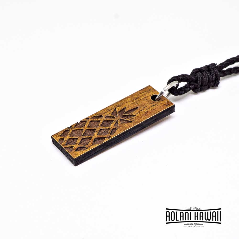 
            
                Load image into Gallery viewer, Pineapple Koa Wood Pendant Necklace
            
        