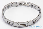 Tungsten Carbide Koa Wood Bracelet (10mm width, 8" inch in length) - Aolani Hawaii - 1