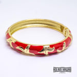 Enamel Bracelet Bangle - Starfish Style