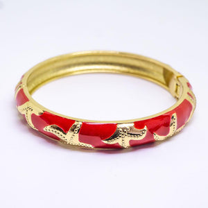 Enamel Bracelet Bangle - Starfish Style