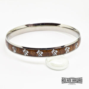 
            
                Load image into Gallery viewer, Honu Turtle Koa Wood Bracelet handmade with Stainless Steel (8mm width)
            
        