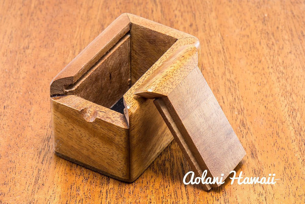 Hawaiian Koa Box for Keepsake Jewelry Gift - Aolani Hawaii - 5