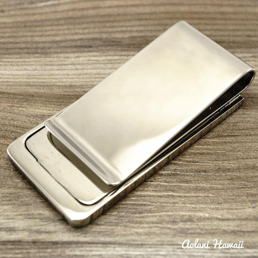 
            
                Load image into Gallery viewer, Koa Wood Stainless Steel Money Clip - Aolani Hawaii - 4
            
        