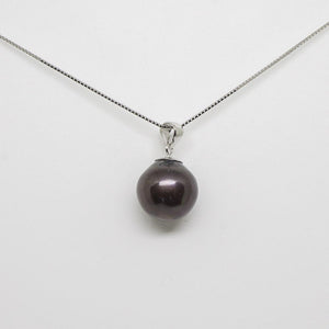 Pearl Necklace Pendant with Sterling Silver Chain