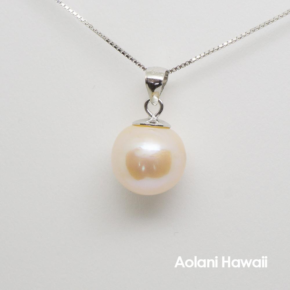 Pearl Necklace Pendant with Sterling Silver Chain