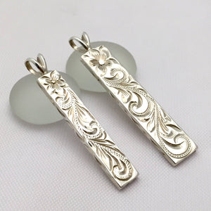 Traditional Hawaiian Hand Engraved Silver Pendant - Aolani Hawaii - 3