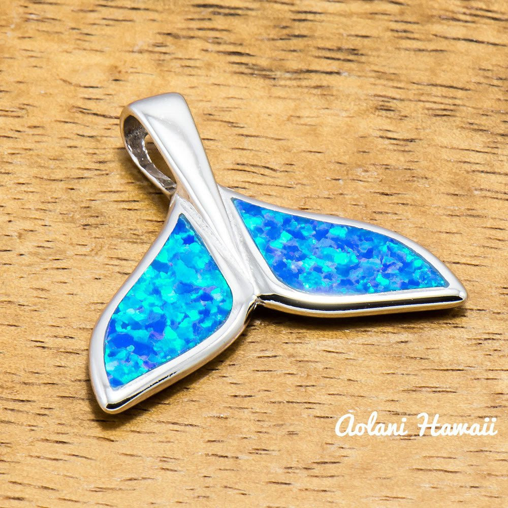 Whale Tail Pendant Handmade with 925 Sterling Silver (25mm x 25mm FREE Stainless Chain Included) - Aolani Hawaii - 1