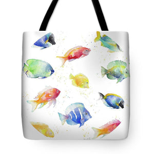 Tropical Fish Round Tote Bag