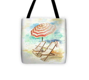 Umbrella On The Beach I Tote Bag