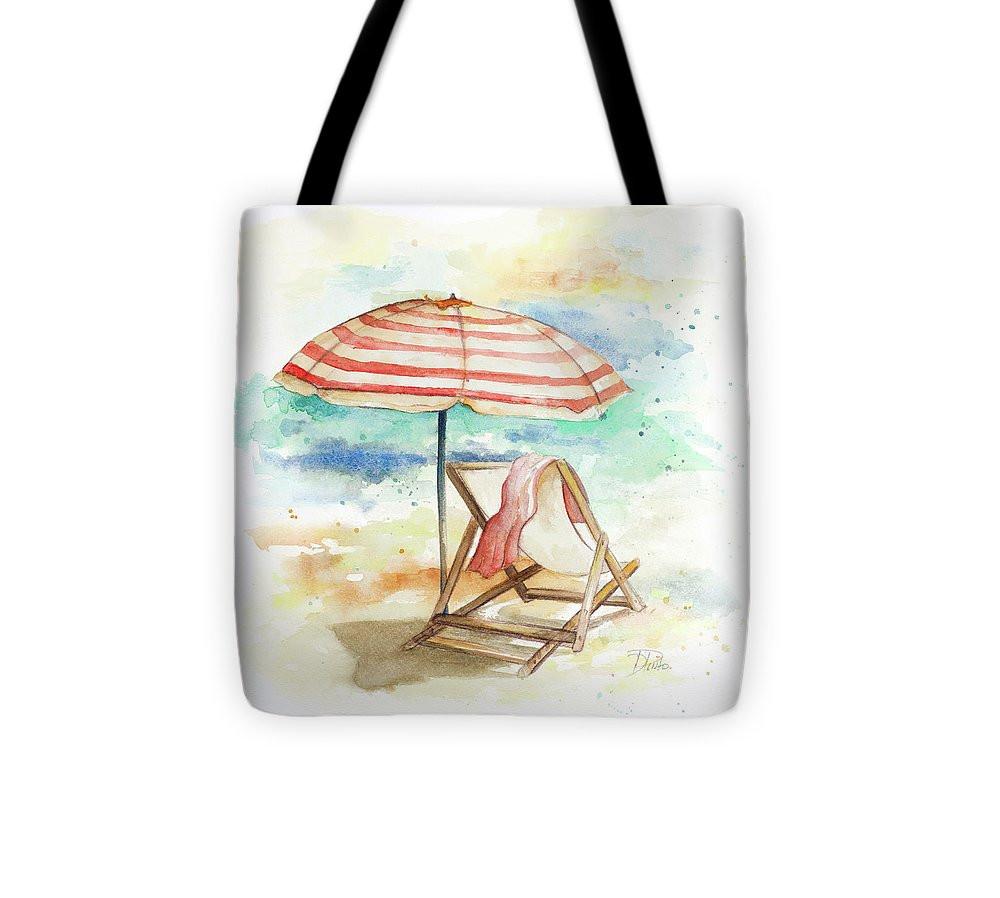 
            
                Load image into Gallery viewer, Umbrella On The Beach II Tote Bag
            
        