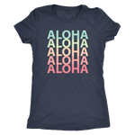 Womens Rainbow Aloha Logo T-Shirt