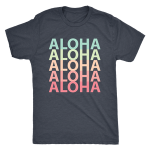 Mens Rainbow Aloha Logo T-Shirt