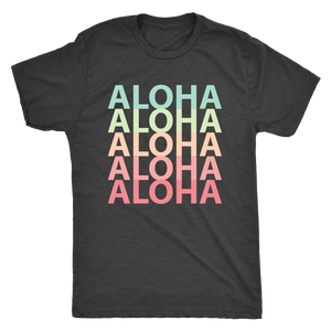 Mens Rainbow Aloha Logo T-Shirt