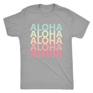 Mens Rainbow Aloha Logo T-Shirt