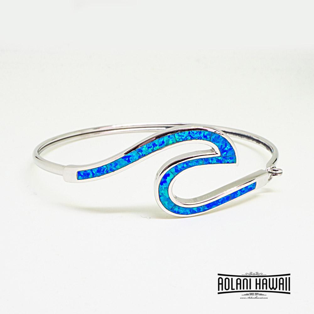 Ocean Wave Sterling Silver Bracelet