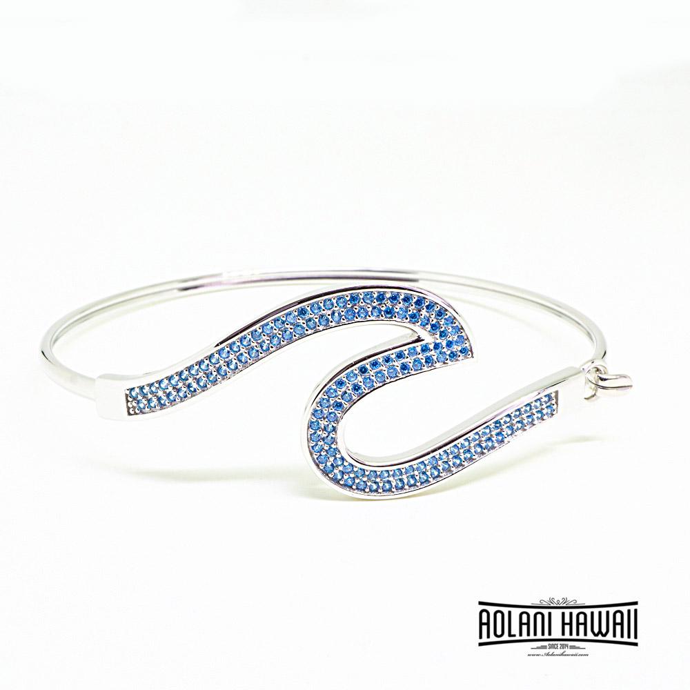 Ocean Wave Sterling Silver Bracelet