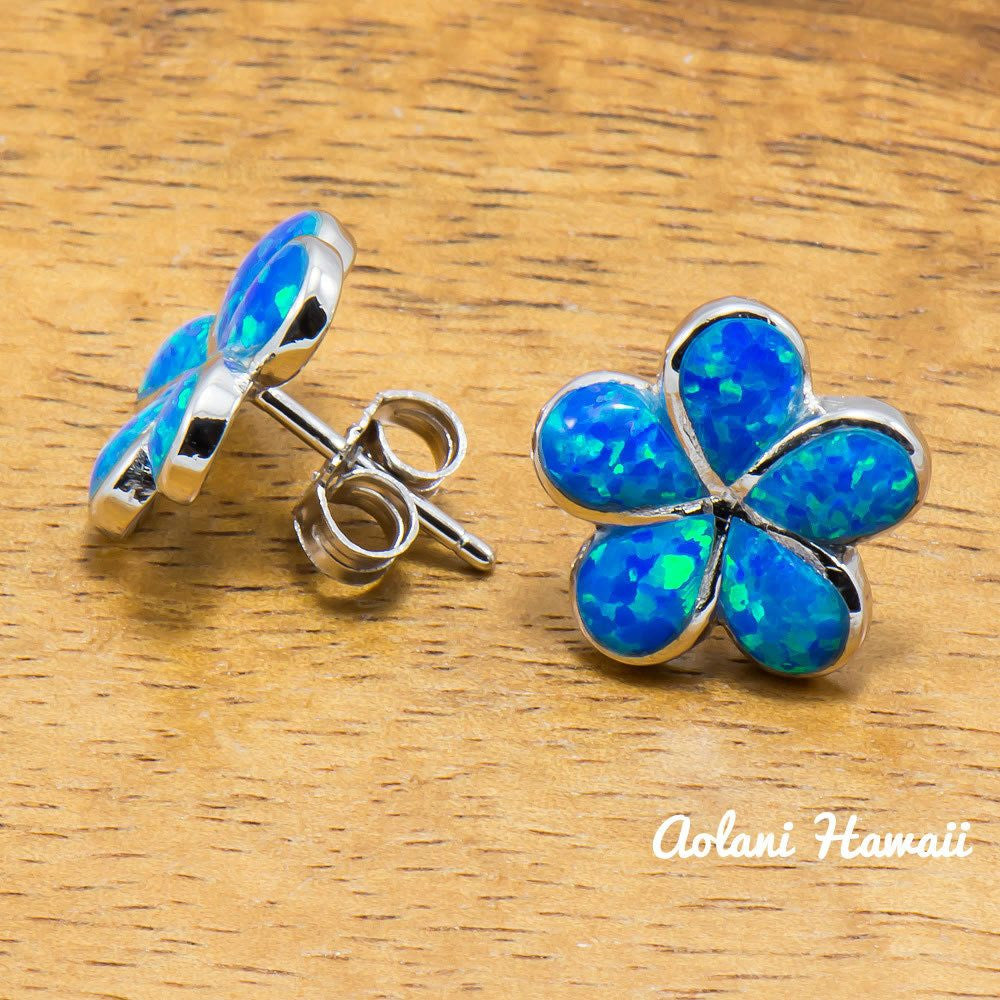 INLAY OPAL 925 STERLINGSILBER HAWAII PLUMERIA BLUME PFOSTEN