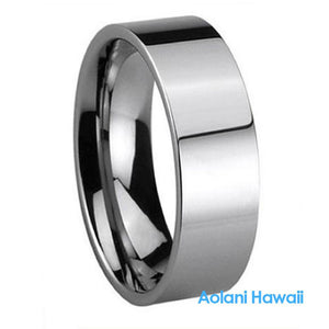 Tungsten Ring with High Polished Mirror Finish (8mm width)