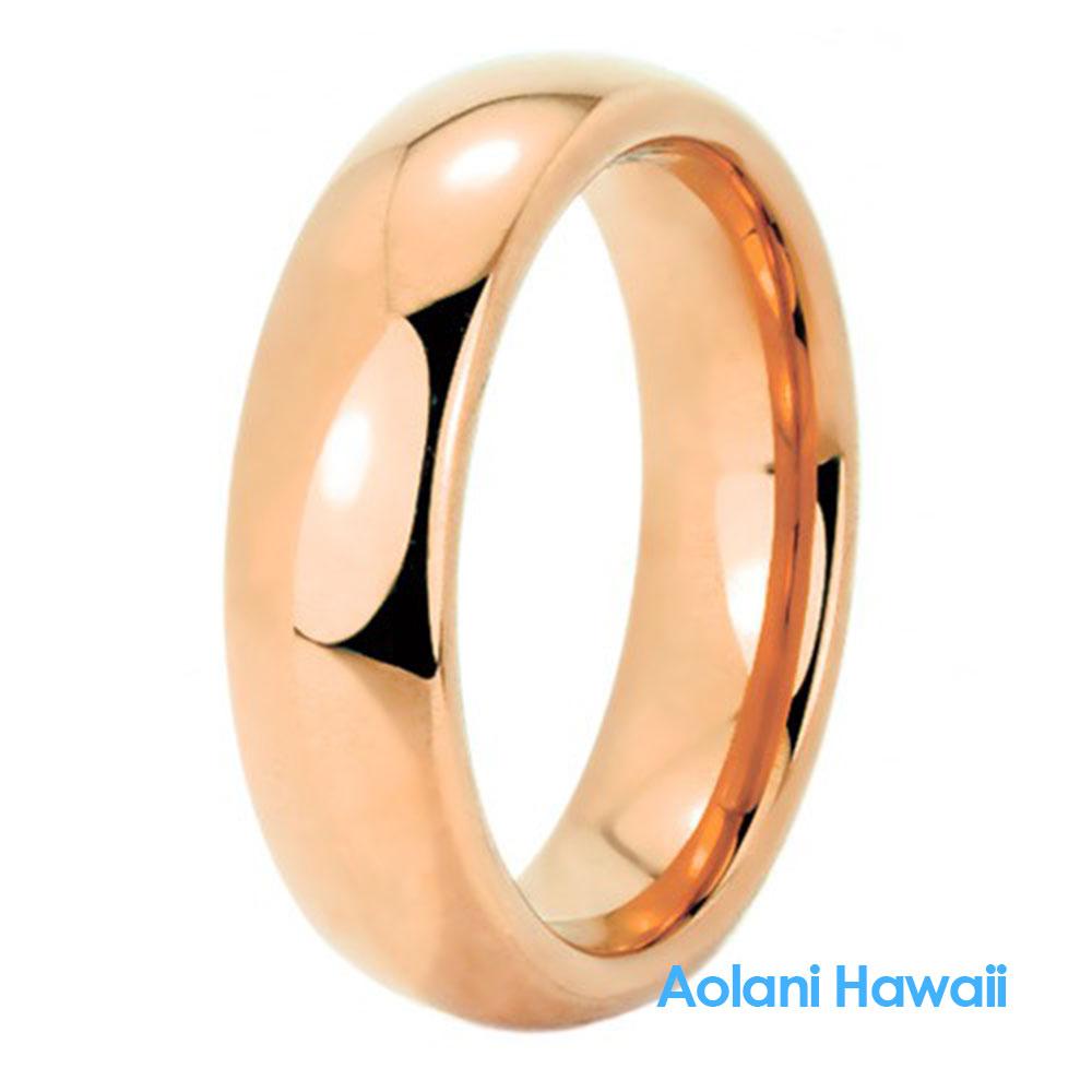 
            
                Load image into Gallery viewer, Rose Gold Tungsten Wedding Rings  (6mm - 8mm Width, Barrel style)
            
        