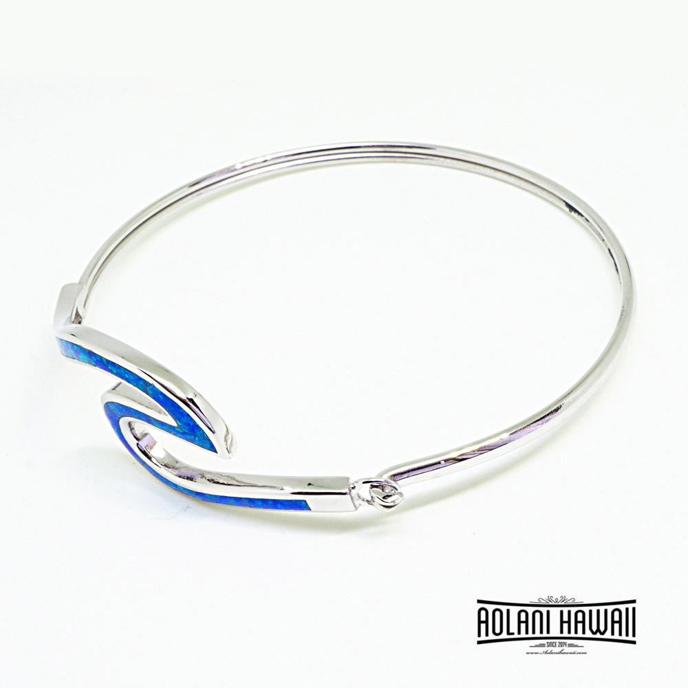 Ocean Wave Sterling Silver Bracelet