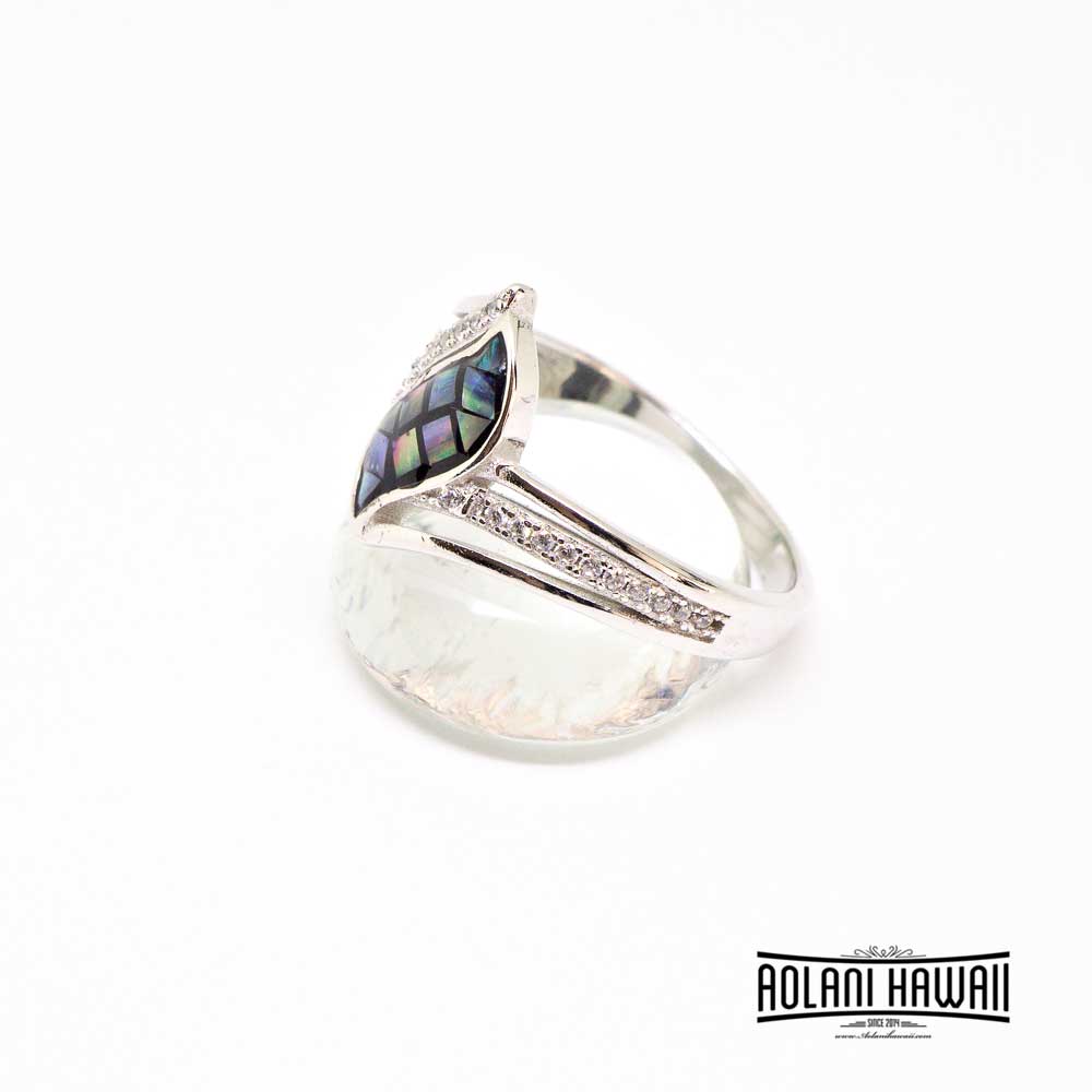 Black Abalone 925 Sterling Silver Inlay Rings